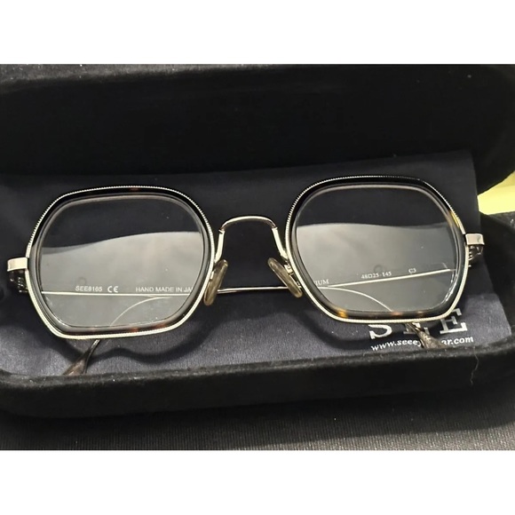 SEE EYEWEAR GOLD TONE & TORTOISE SHELL DESIGNER GLASSES - Picture 2 of 8